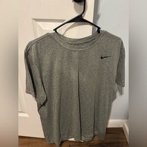 Nike Men's Heather Gray Dri-Fit Short Sleeve Tee